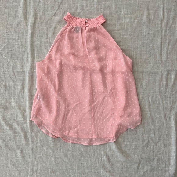 TORRID pink sleeveless light weight top blouse with dots women plus size 2 - Picture 2 of 6